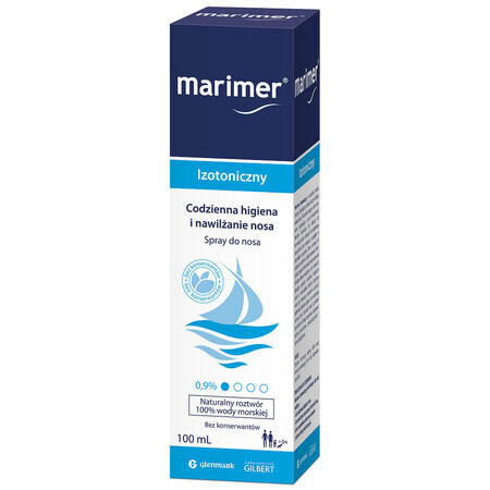 Marimer, agua de mar, spray isotónico, 100 ml