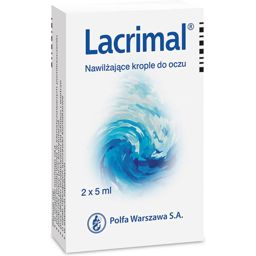 Lacrimal, colirio hidratante, 2 x 5 ml