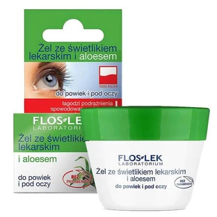 Flos-Lek, gel con equinácea y aloe vera para párpados y ojeras, 10 g