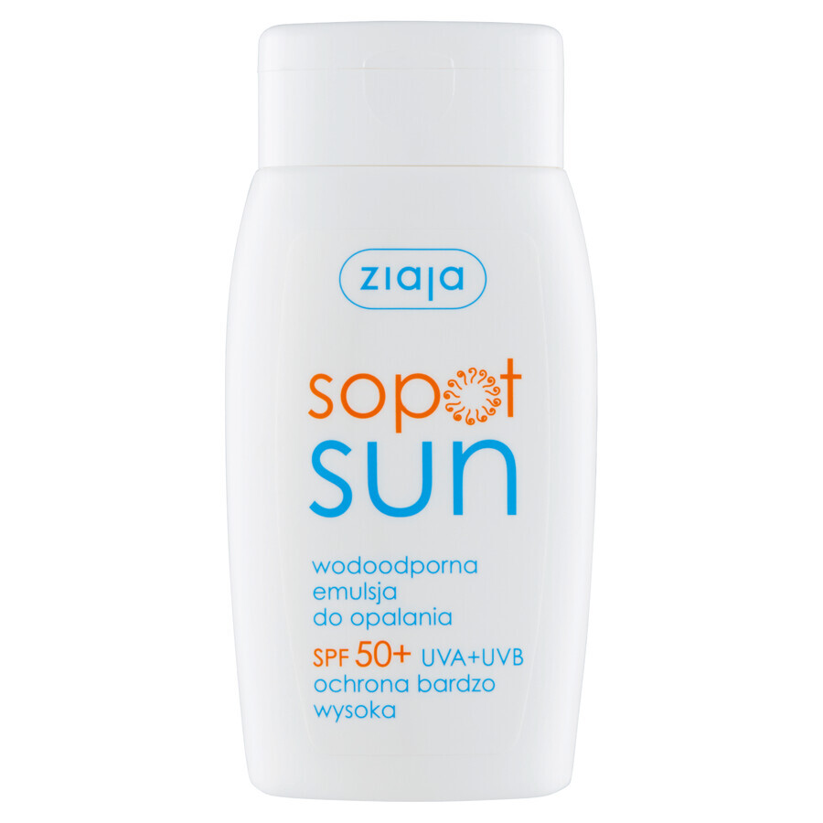 Ziaja Sopot Sun, emulsión para tomar el sol, FPS 50, 125 ml