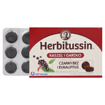 Herbitussin Tos y Garganta, saúco y eucalipto, 12 pastillas para chupar