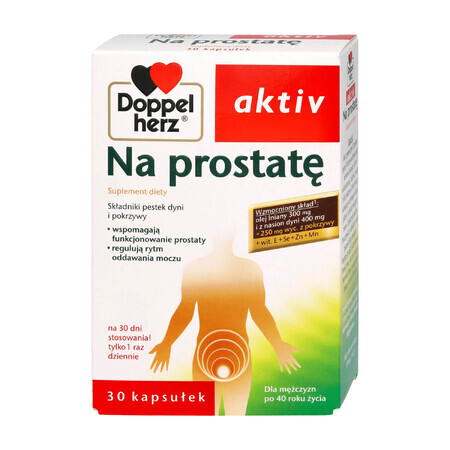 Doppelherz aktiv Para la próstata, 30 cápsulas