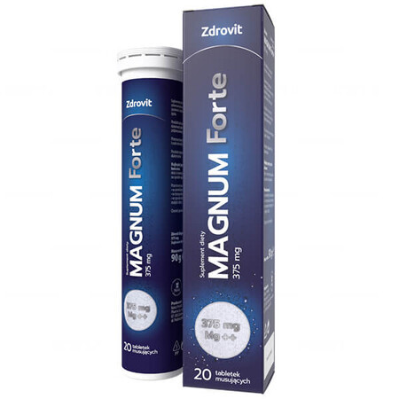 Zdrovit Magnum Forte 375 mg, 20 comprimidos efervescentes