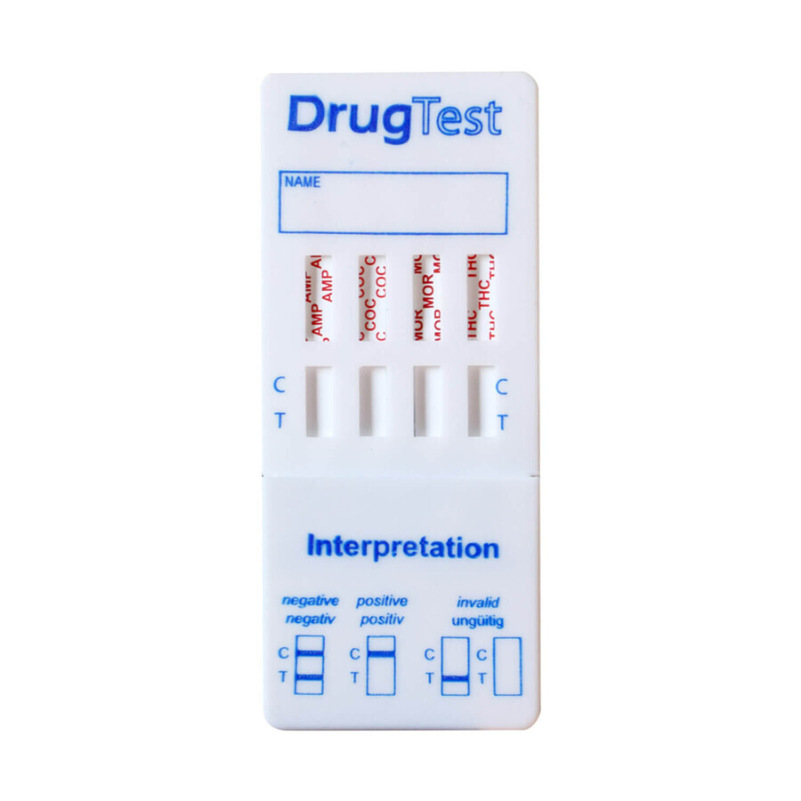 Home Laboratory Multi Drug Test, home test for the detection of drugs in urine, 1 piece