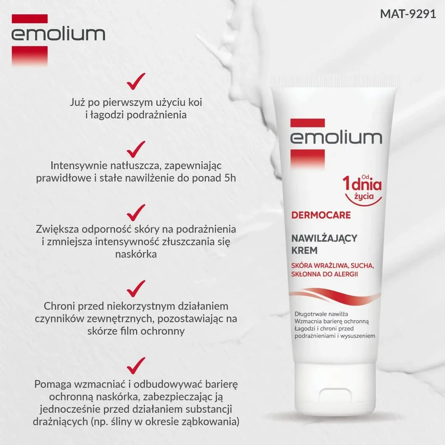 Crema per la cura della pelle secca Emolium, 75ml, per neonati e adulti