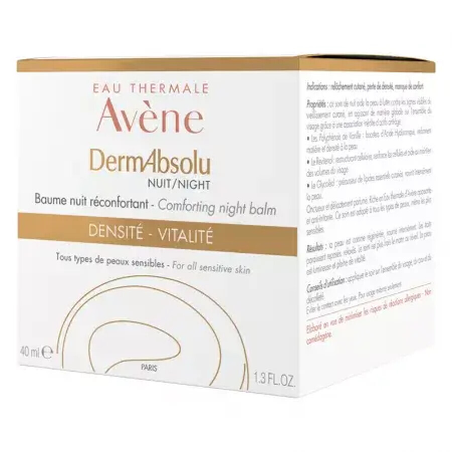 DermAbsolu bálsamo reconfortante de noche, 40 ml, Avene