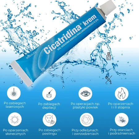 Cicatridina crema, sal sódica de ácido hialurónico, 30 g