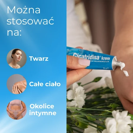 Cicatridina crema, sal sódica de ácido hialurónico, 30 g