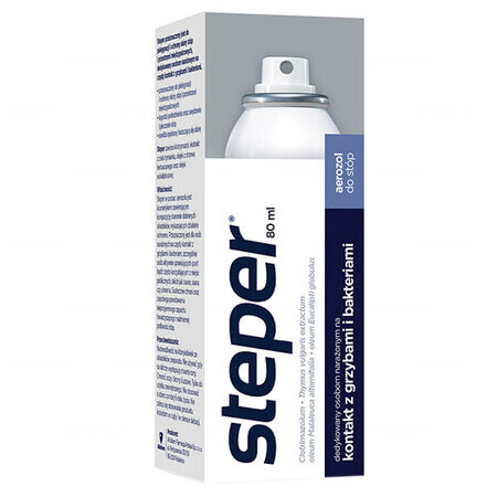 Steper, spray antimicótico para pies y uñas, 80 ml