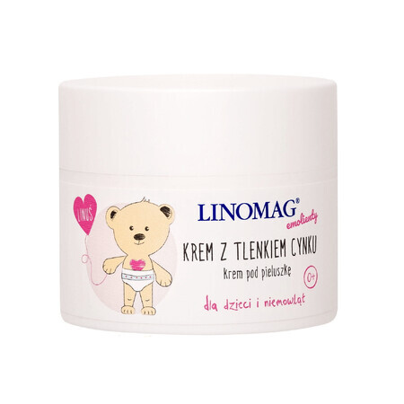 Linomag Emolients, crema con óxido de zinc para bebés y niños desde el primer día de vida, 50 ml