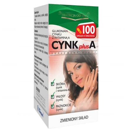 Zinc Plus A, 100 cápsulas