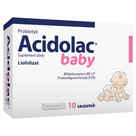 Acidolac Baby, para lactantes y niños, 10 sobres