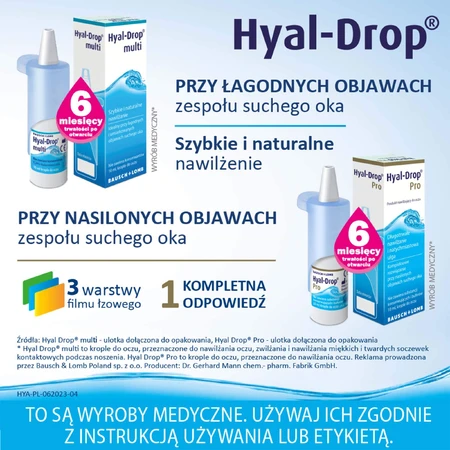 Hyal-Drop Multi, colirio hidratante, 10 ml