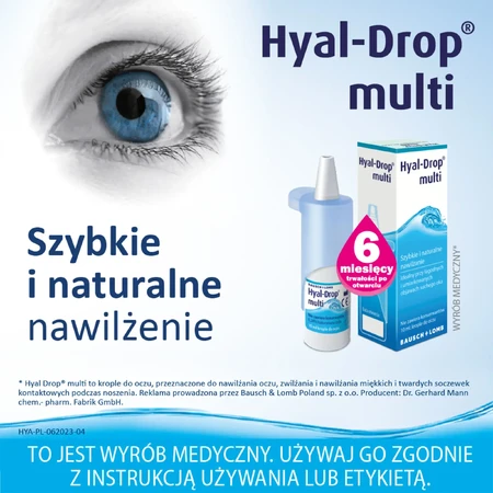 Hyal-Drop Multi, colirio hidratante, 10 ml