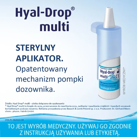 Hyal-Drop Multi, colirio hidratante, 10 ml