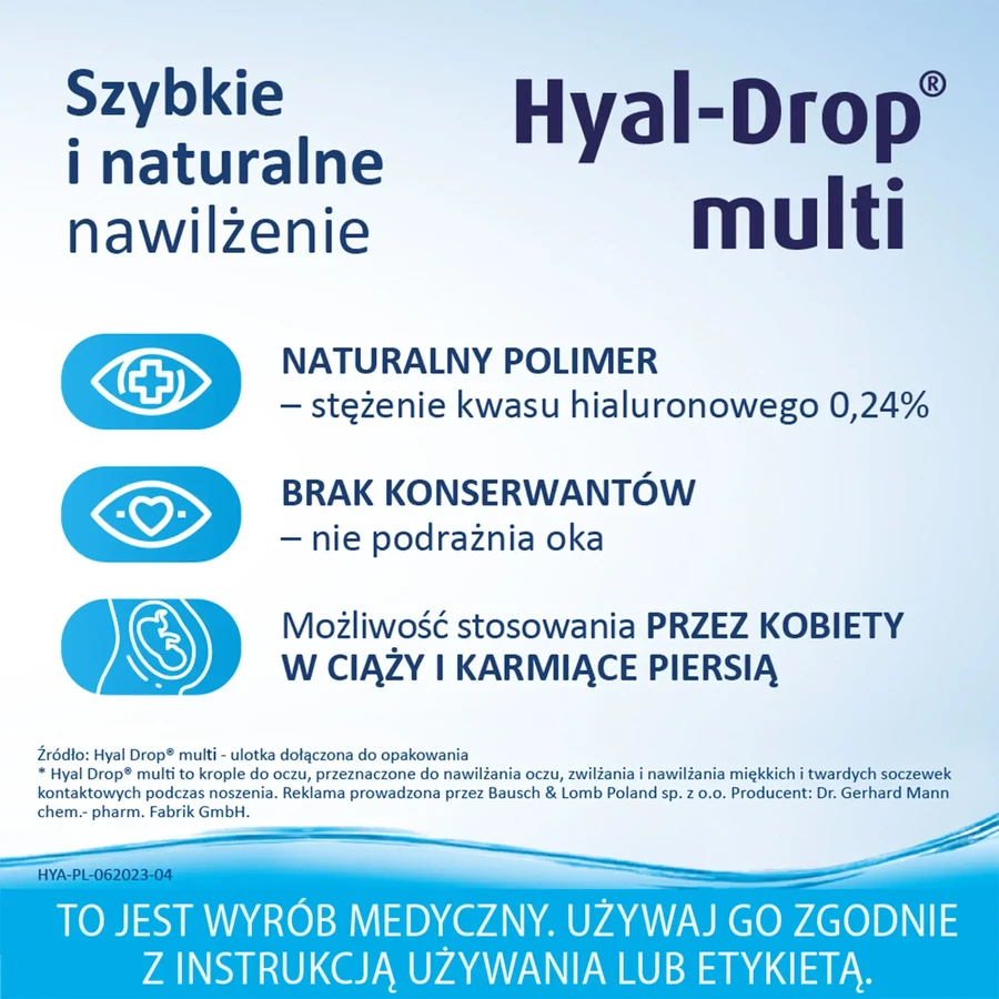 Hyal-Drop Multi, colirio hidratante, 10 ml