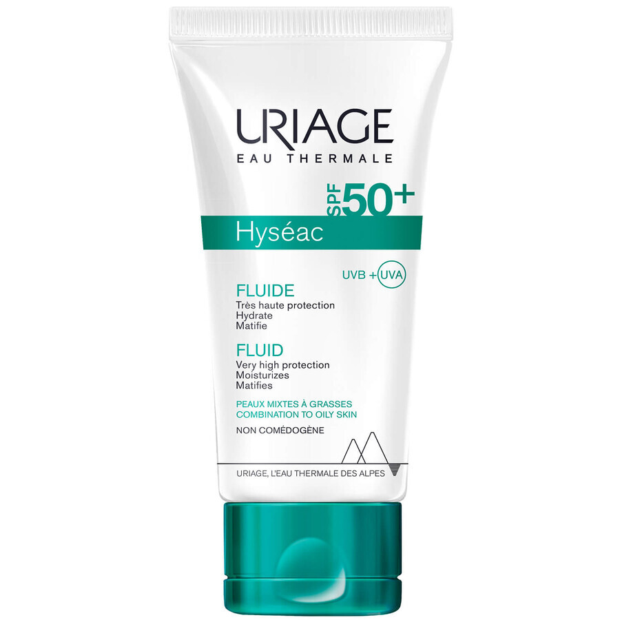 Uriage Hyseac Sunscreen Fluid for Oily and Combination Skin SPF 50+ 50ml