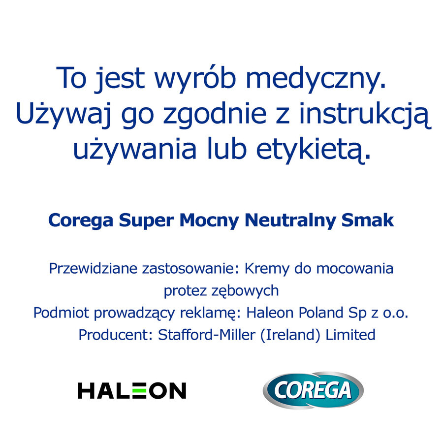 Corega krem mocujcy Neutralny Smak 40g