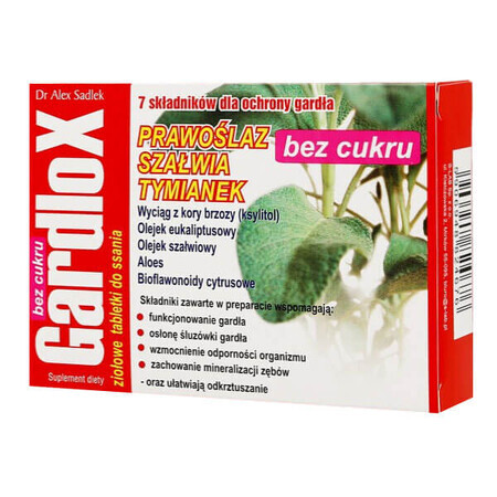 Gardlox sin azúcar, 16 pastillas para chupar