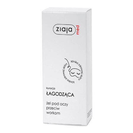 Ziaja Med Soothing Treatment, Eye gel against bags, 15 ml