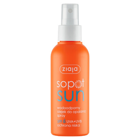 Ziaja Sopot Sun, aceite protector solar, spray, SPF 6, 125 ml