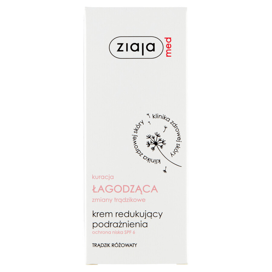 Ziaja Med Kuracja Kuracja łagodząca, Cream to reduce irritation against rosacea, 50 ml