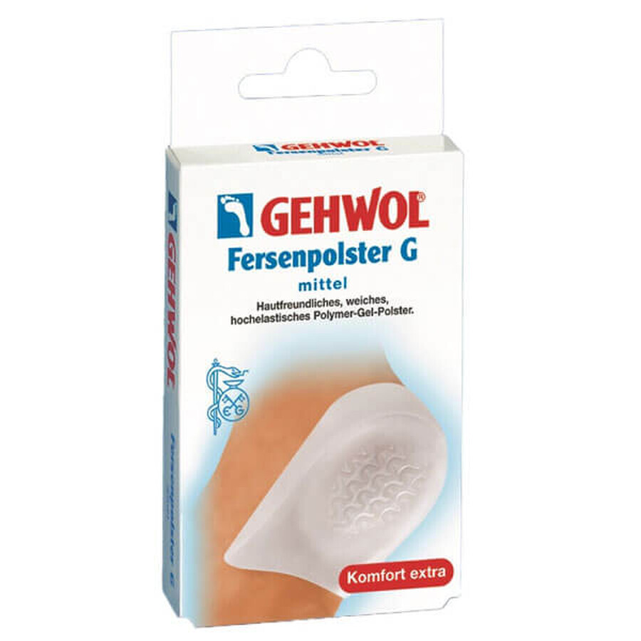 Gehwol Fersenpolster G, talonera, mediana, 2 piezas