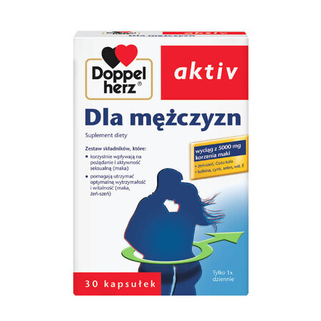 Doppelherz Aktiv Para Hombres, 30 cápsulas