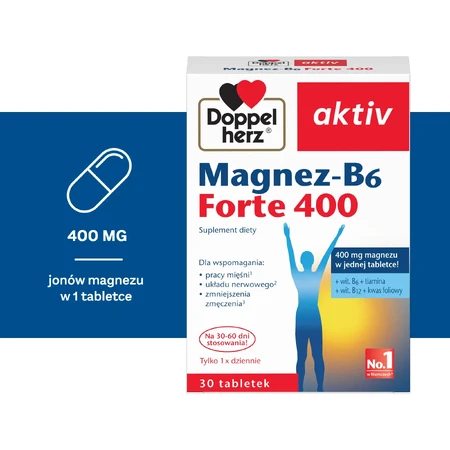 Doppelherz aktiv Magnesium-B6 Forte 400, 30 tablets
