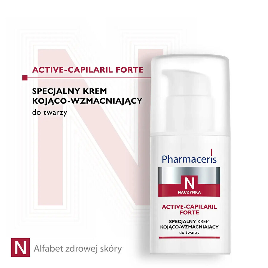 Pharmaceris N Active-Capilaril Forte, Cremă specială pentru față, calmantă și fortifiantă, 30 ml