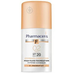 Pharmaceris F Coverage-Correction, fluide délicat à couvrance intense, 02 Sable, SPF 20, 30 ml