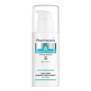 Pharmaceris A Vita-Sensilium, Crema Viso Leggera Idratante Profonda per Pelli Allergiche e Sensibili SPF 30, 50 ml
