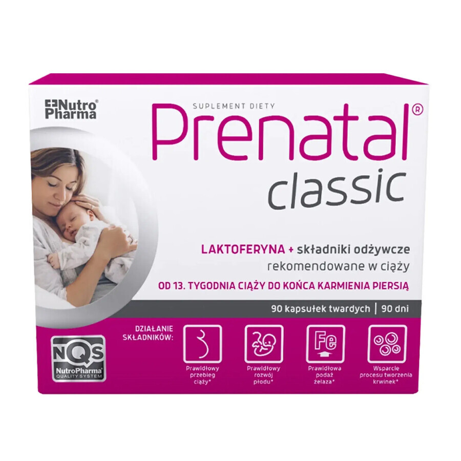 Prenatal Classic, 90 cápsulas duras