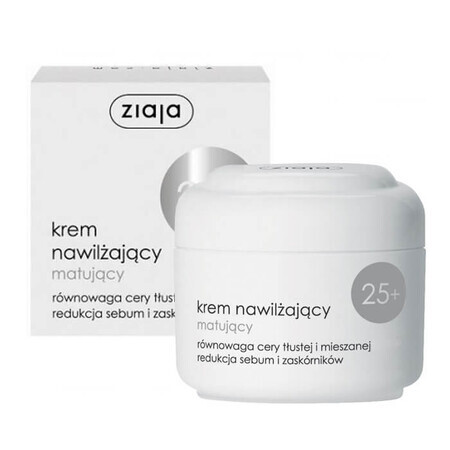 Ziaja 25+, moisturizing, mattifying cream, 50ml