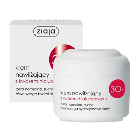 Ziaja 30+, Moisturizing cream with hyaluronic acid, normal skin, dry skin, 50 ml