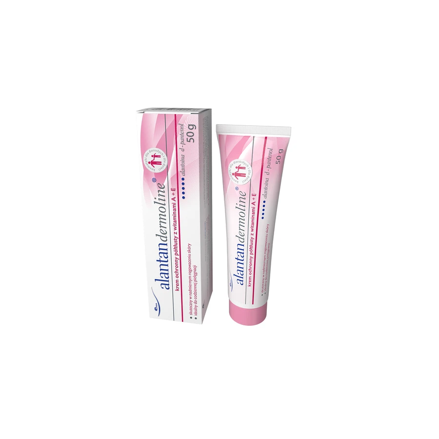 Alantan Dermoline, crema protectora semigrasa con vitaminas A + E, 50 g