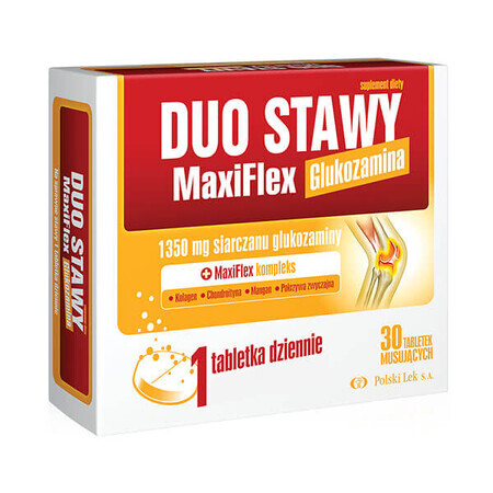 Duo Joints MaxiFlex, sabor naranja, 30 comprimidos efervescentes