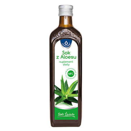 Oleofarm Juices of the World Jus d&#39;aloès avec pulpe, 500 ml