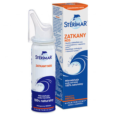 Sterimar Congested Nose, copper-enriched hypertonic hypertonic nasal spray, 50 ml