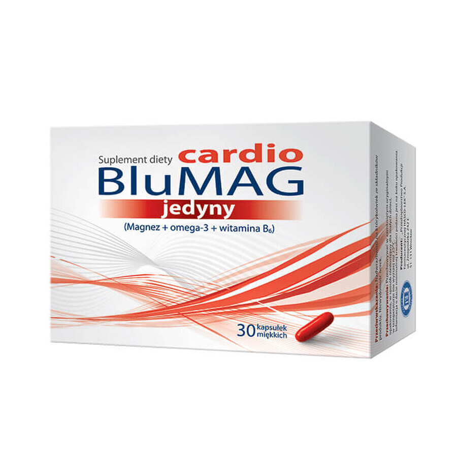 BluMag Cardio solo, 30 cápsulas blandas