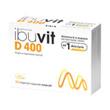 Ibuvit D 400, vitamina D para lactantes y niños, 30 cápsulas twist-off