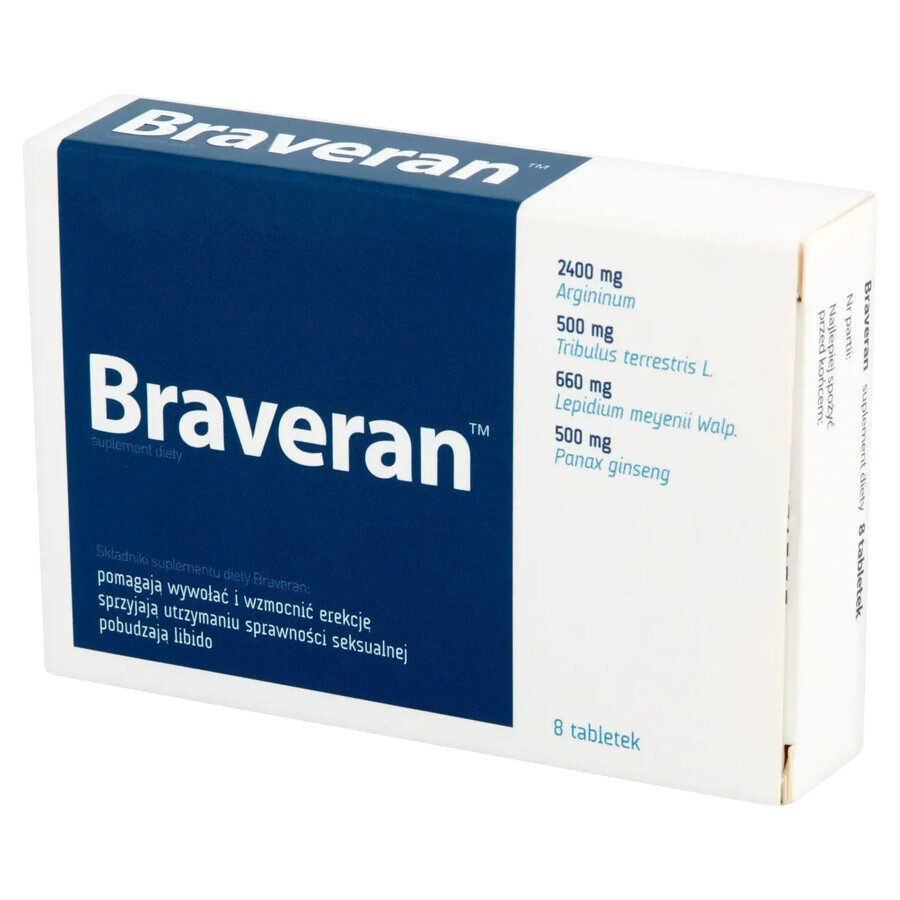 Braveran, 8 comprimidos