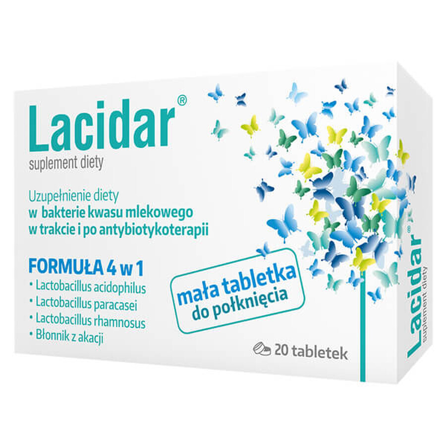 Lacidar, 20 comprimidos