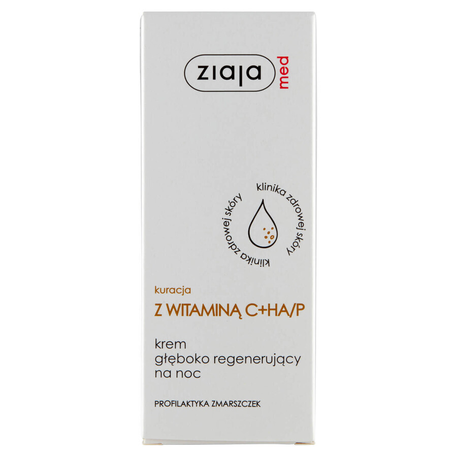 Ziaja Med Profiaktyka Wrinkle, diep regenererende nachtcrème, 50 ml