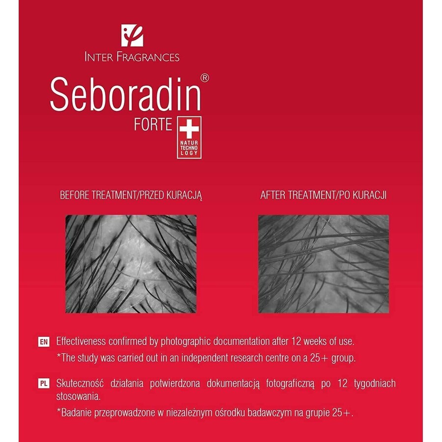 Seboradin Forte, tratamiento anticaída, 5,5 ml x 14 ampollas