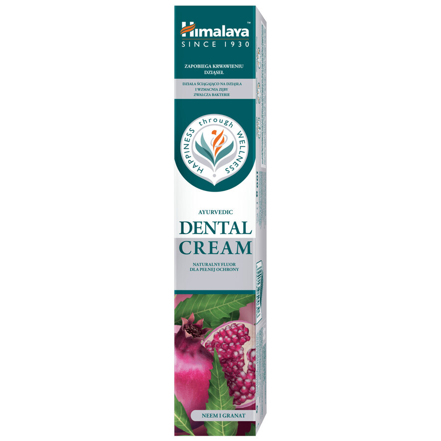 Himalaya Dental Cream, toothpaste with neem and pomegranate, 100 g