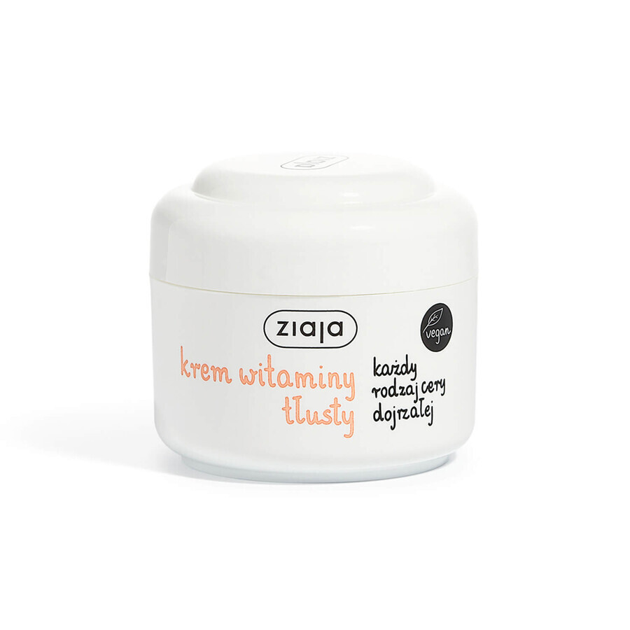 Ziaja, crema grasa vitaminada, todo tipo de pieles maduras, 50 ml