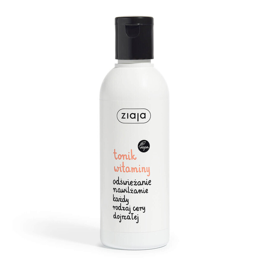 Ziaja, tónico facial vitaminado, todo tipo de pieles maduras, 200 ml