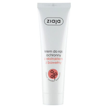 Ziaja, Protective hand cream with cotton extract, 100 ml