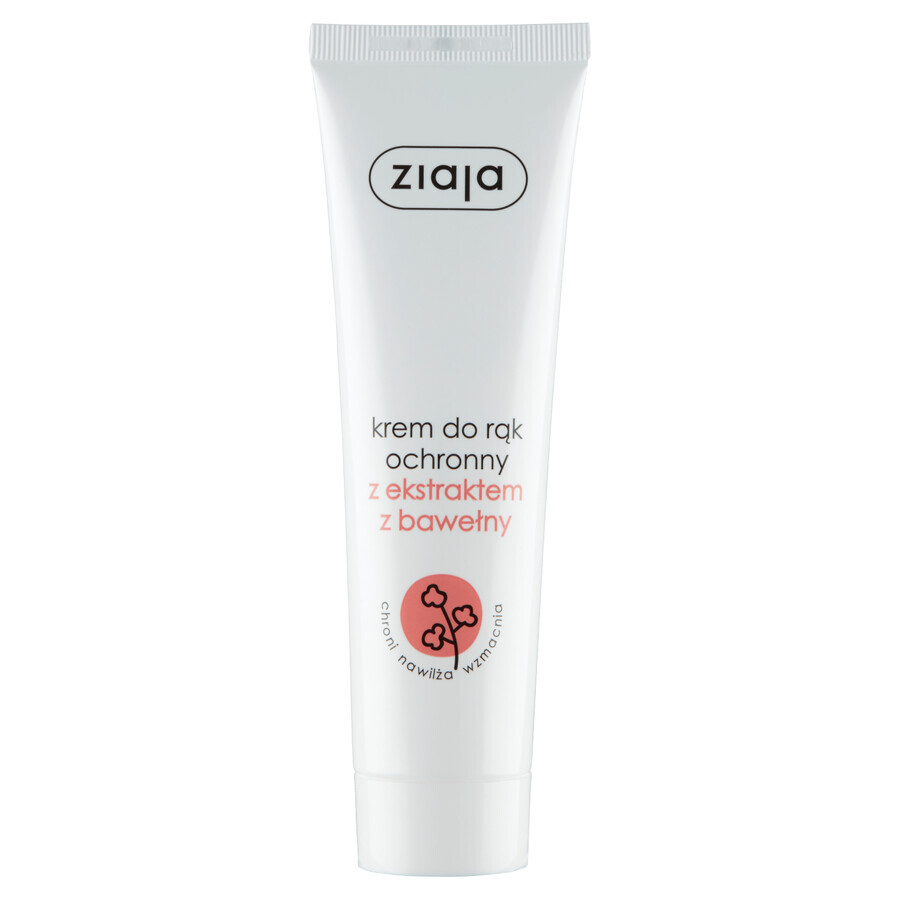 Ziaja, Protective hand cream with cotton extract, 100 ml